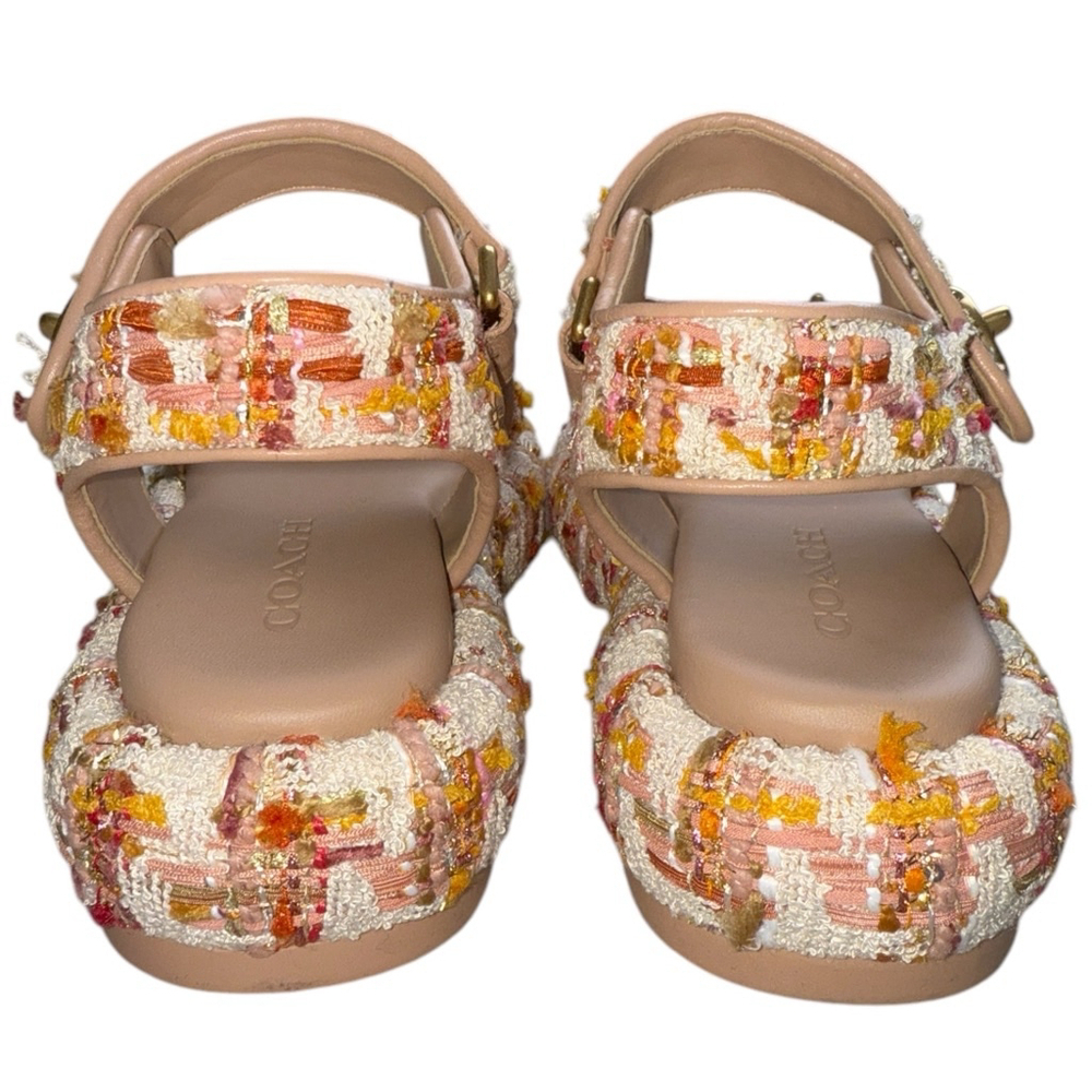COACH Peyton Tweed Platform Sandals Women's Size 7.5 - Picture 13 of 15